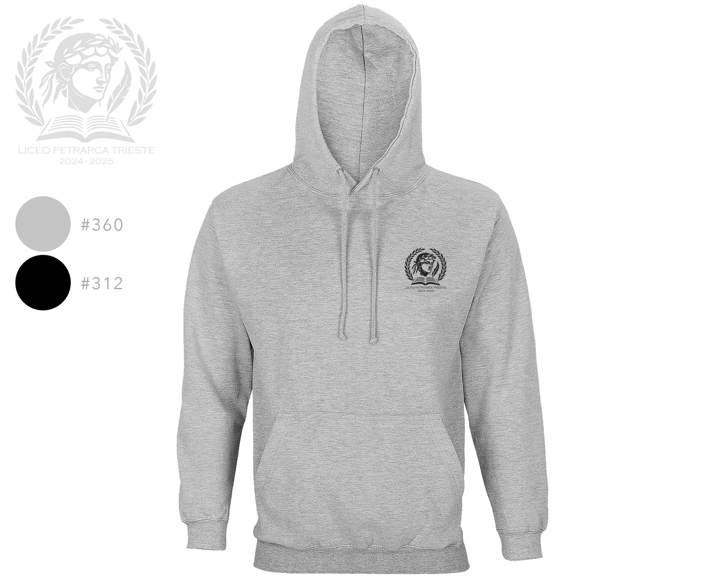 FELPE CAPPUCCIO Logo Stampato